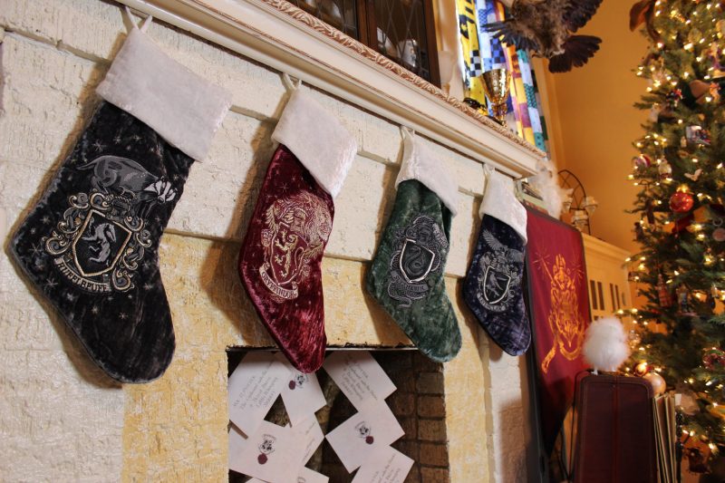 Don your handknit sweaters for this spectacular Christmas at Hogwarts decor