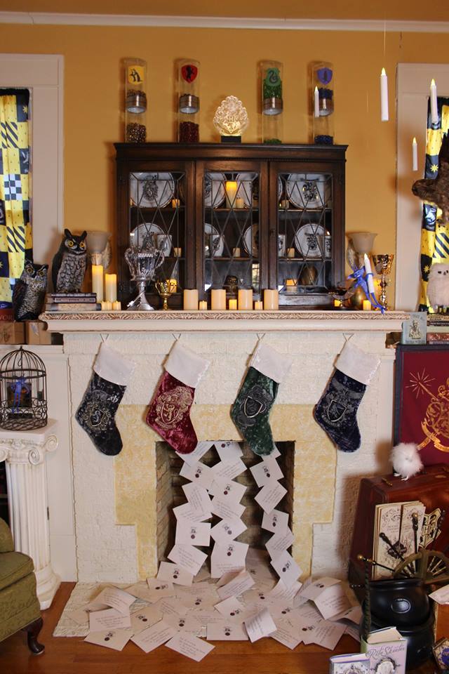 Don your handknit sweaters for this spectacular Christmas at Hogwarts decor