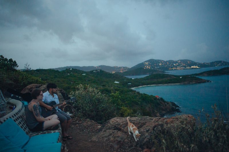 These spontaneous yurt honeymoon photos on Water Island are like firefly magic