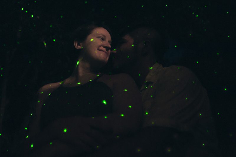 These spontaneous yurt honeymoon photos on Water Island are like firefly magic