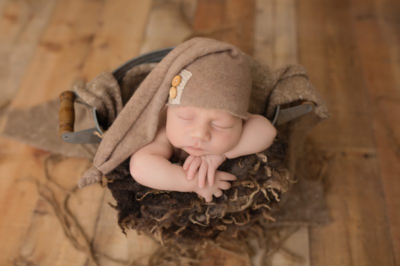 Try not to squee too loudly when you see this newborn dressed up as a baby bear
